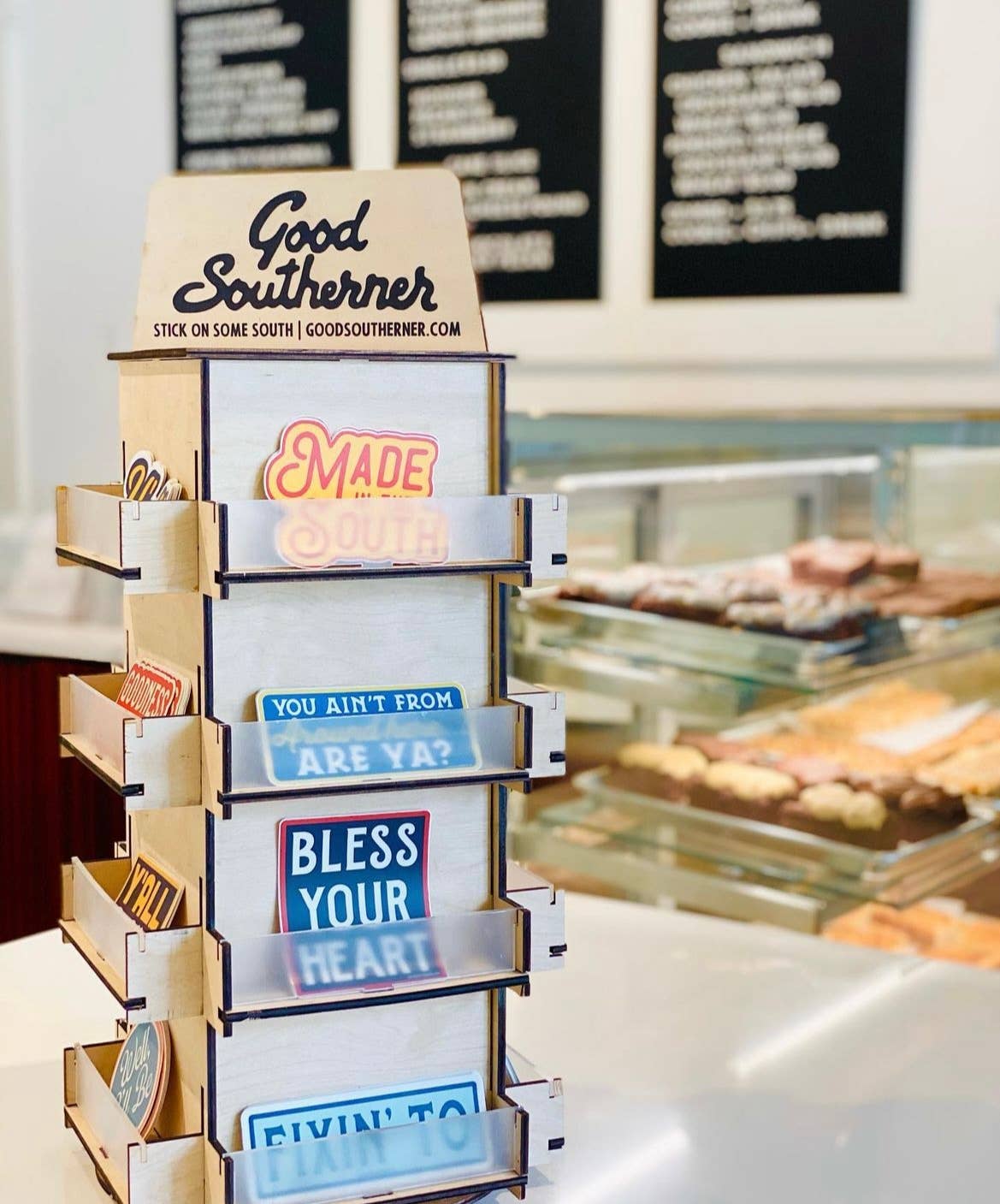 Rotating Sticker Stand Display Rack โ Archer and Gunn Mercantile