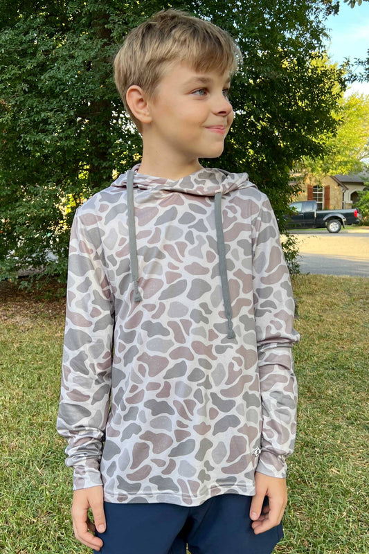 Youth Sizing - Performance Hoodie - Classic Deer Camo: 3T