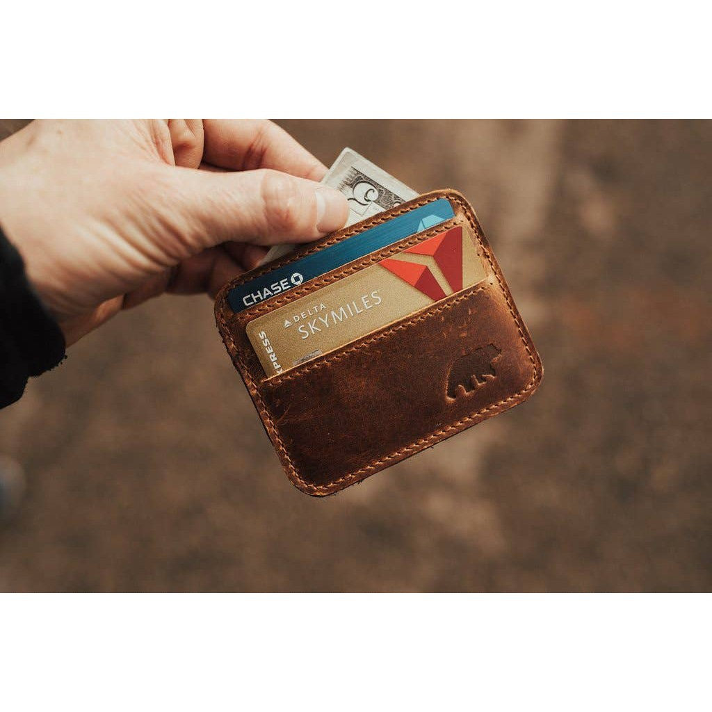 Kenai Minimalist Wallet: Antique Brown