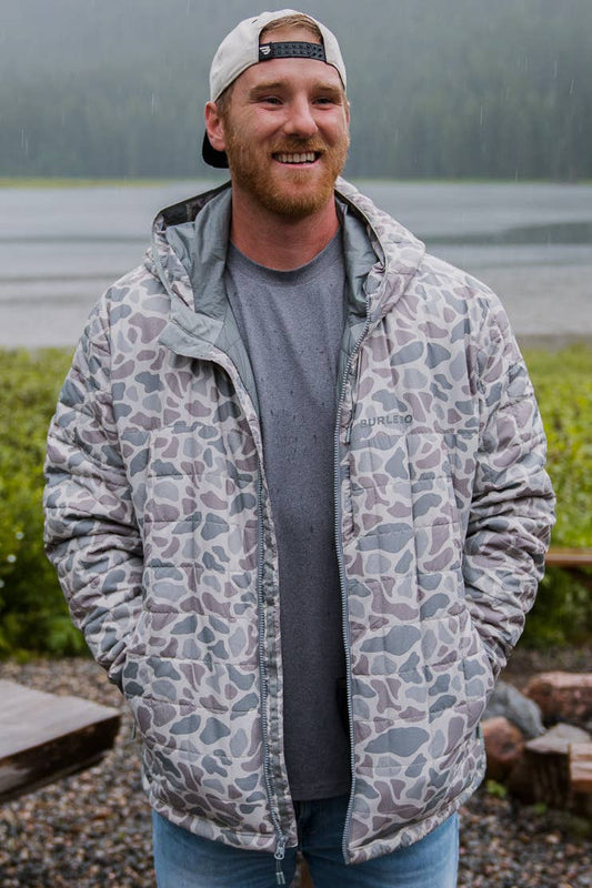 Puffer Jacket - Classic Deer Camo: XLarge