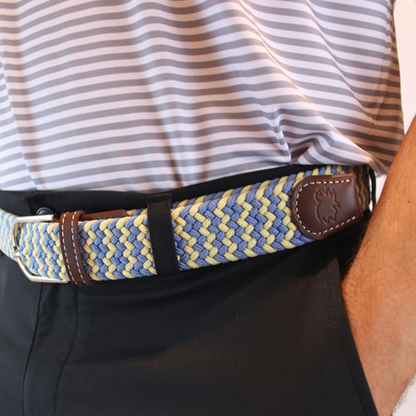 The Fairhope Woven Elastic Stretch Belt: Medium