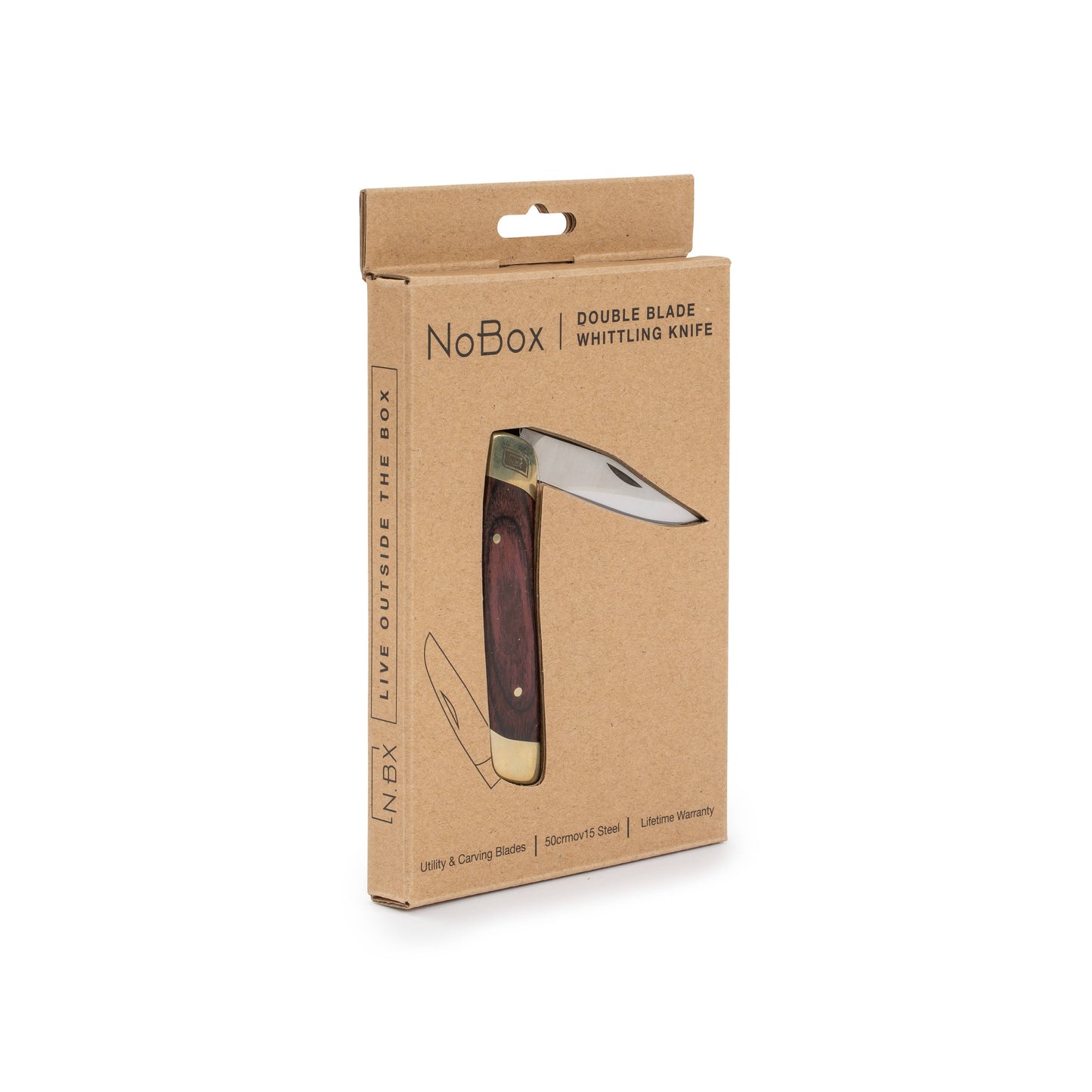 Whittler Knife - Double Blade: Red