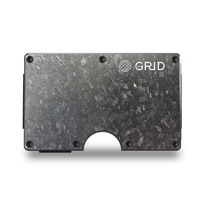 Grid Wallet // Forged Carbon: Carbon / Carbon / 3.38"L x 2.12"W x 0.23"H