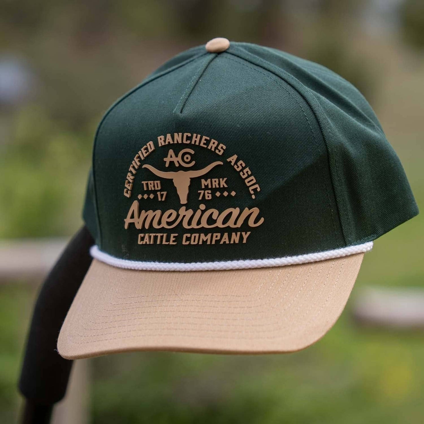 Certified Ranchers Association Hat: White/Khaki