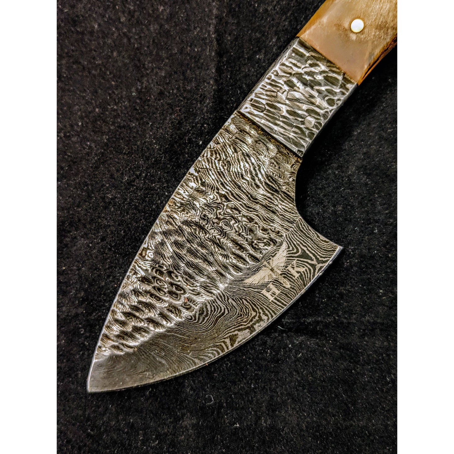 HTK  Handforged Damascus Skinner Knife