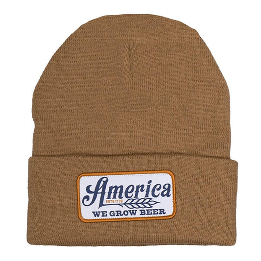 We Grow Beer Beanie: Barn