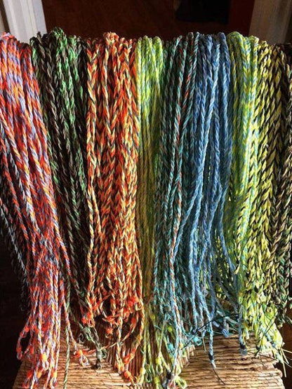 Flyvines Original Recycled Fly Line Braided Lanyard: Mix of colors