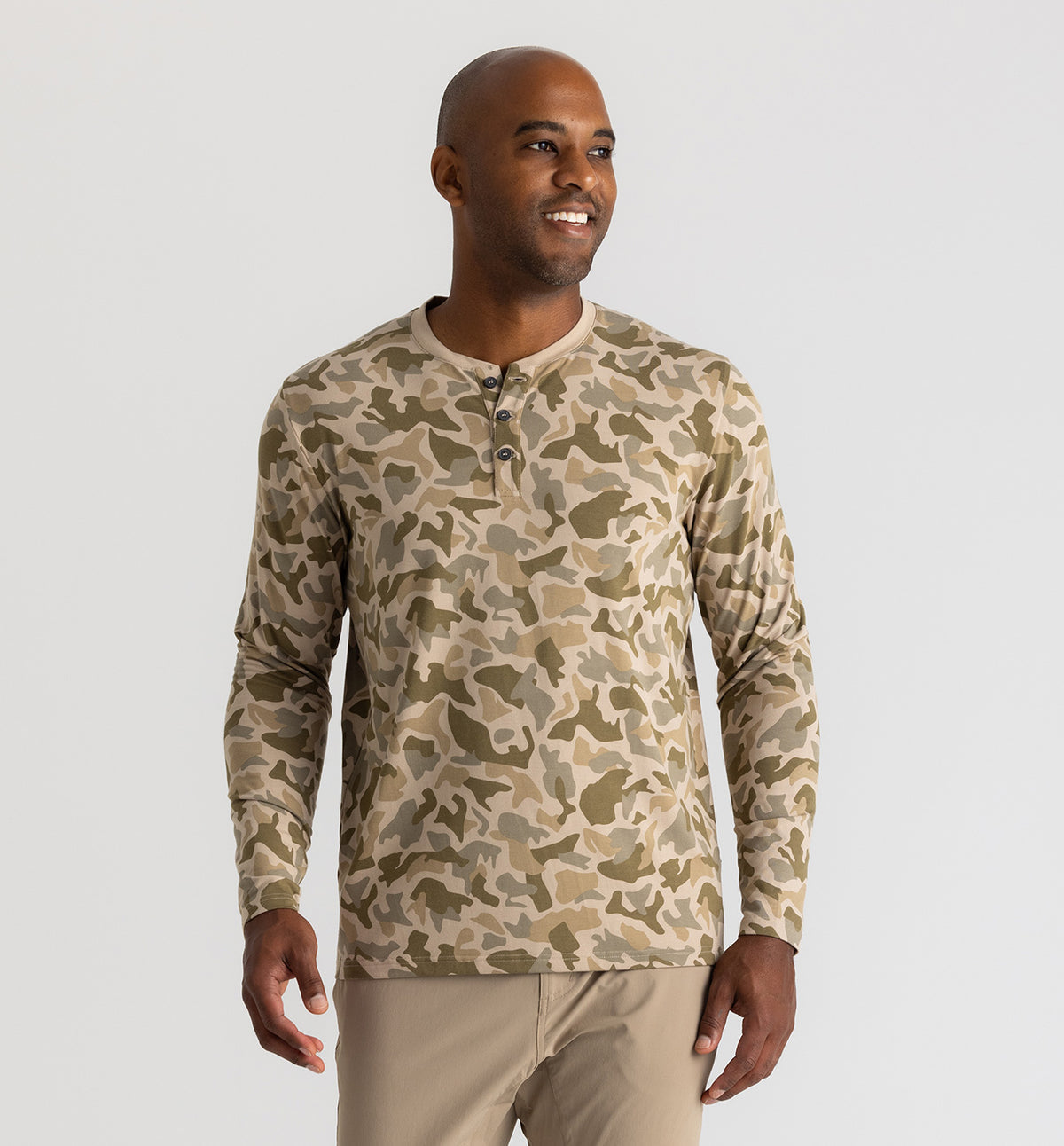 Men's Bamboo Flex Long Sleeve Henley