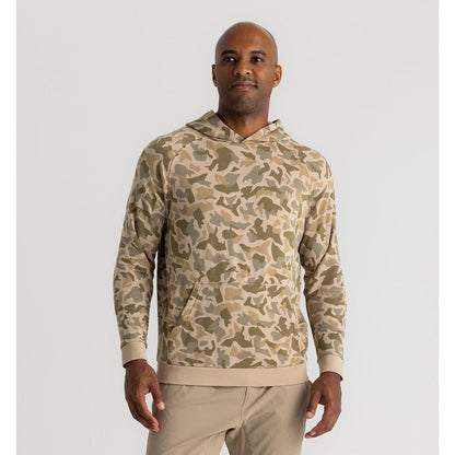 Men's Bamboo Lightweight Fleece Hoody - Barrier Island Camo