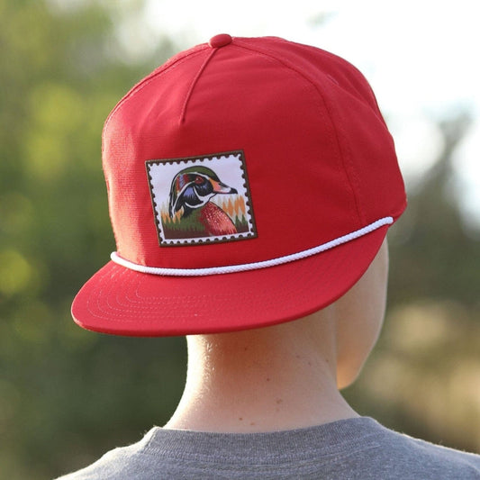 Youth Cap-Duck Stamp-Red