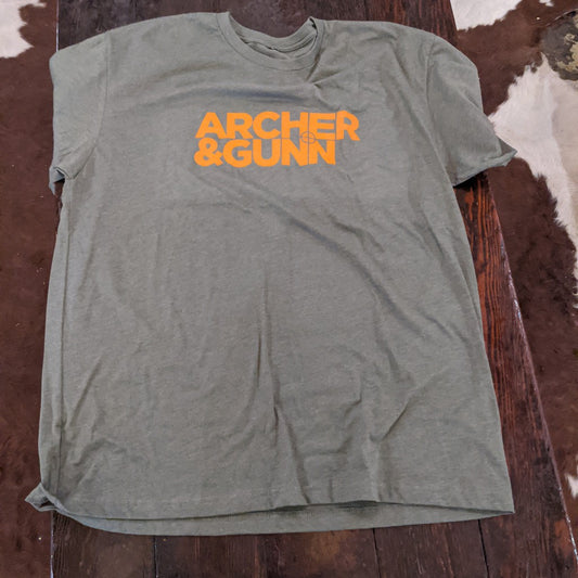 Archer & Gunn  -  Alternative Logo T - Military Green