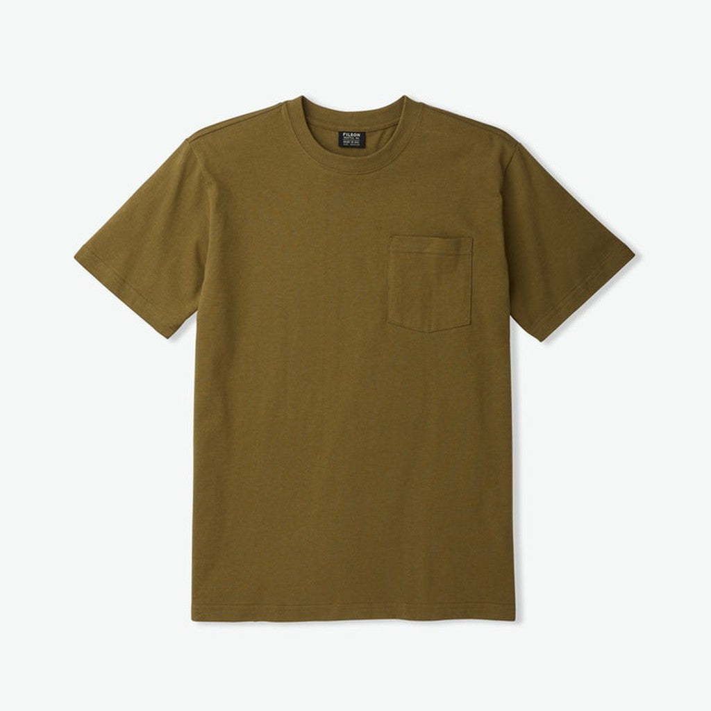 S S Outfitter Solid One Pocket T Shirt - Olive Drab