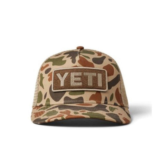 Yeti Logo Full Camo Trucker Hat