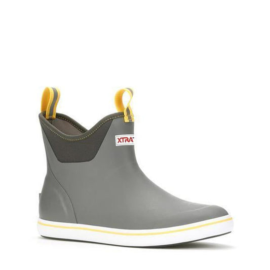 MEN'S 6 IN ANKLE DECK BOOT - GRAY