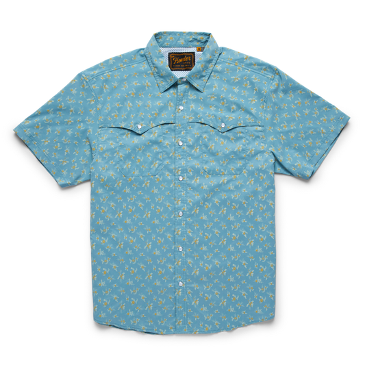Open Country Tech Shirt - Rancher Floral : Smoke Blue