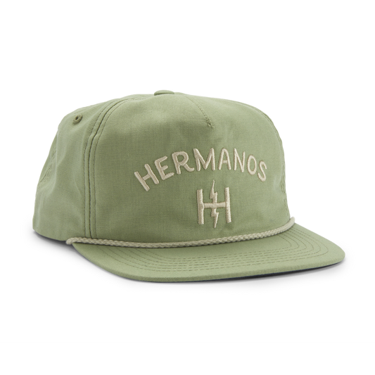 Unstructured Snapback Hats - Hermanos : Light Green