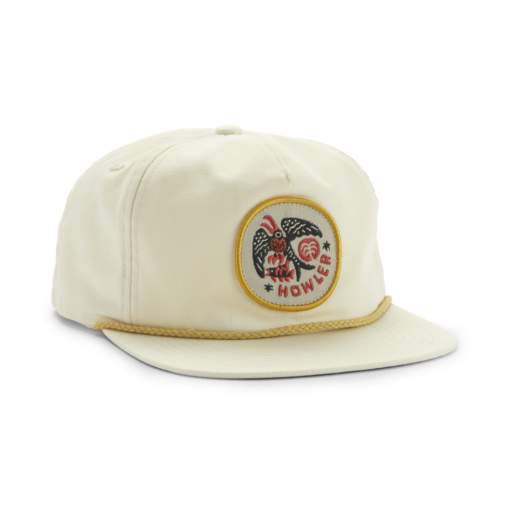 Unstructured Snapback Hats - Frigate Badge : Off White