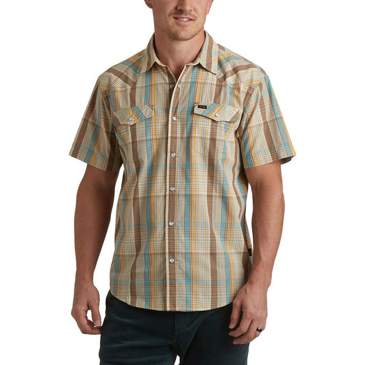 H Bar B Snapshirt - Atlas Plaid : Otter