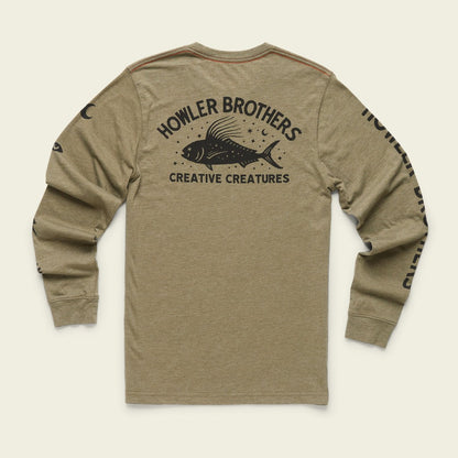SELECT LONGSLEEVE T - Creative Creatures Roosterfish : Fatigue Heather