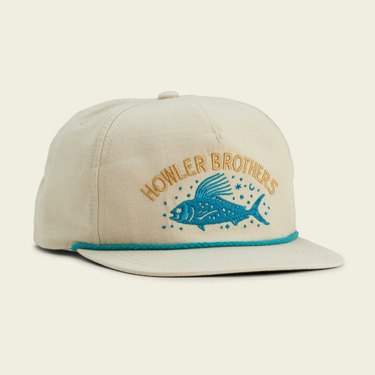 Unstructured Snapback Hats - Creative Creatures Roosterfish :Off White