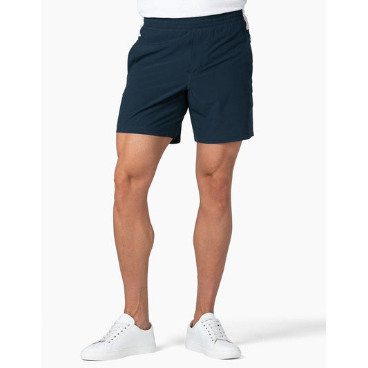 Gym Shorts - Navy and White Accented