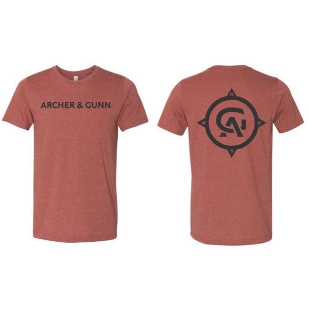 Archer & Gunn  - Logo back Short Sleeve T - Red