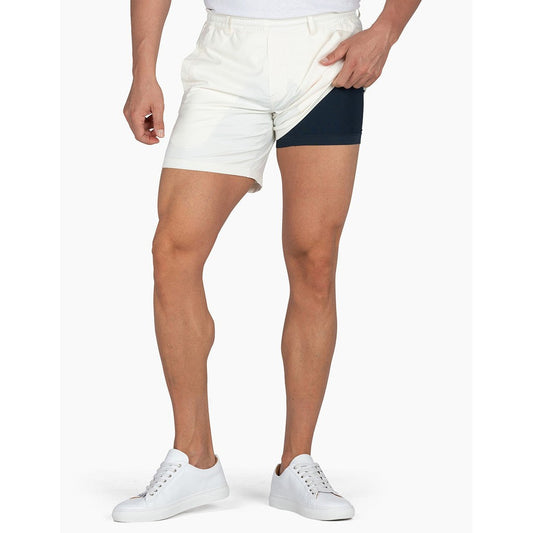 Khaki Shorts - Stone White