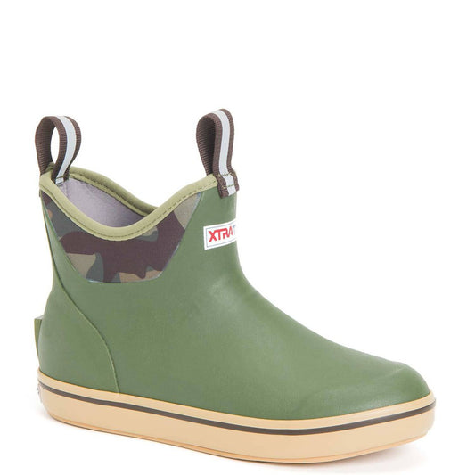WOMEN'S 6 IN ANKLE DECK BOOT - OLIVE/CAMO