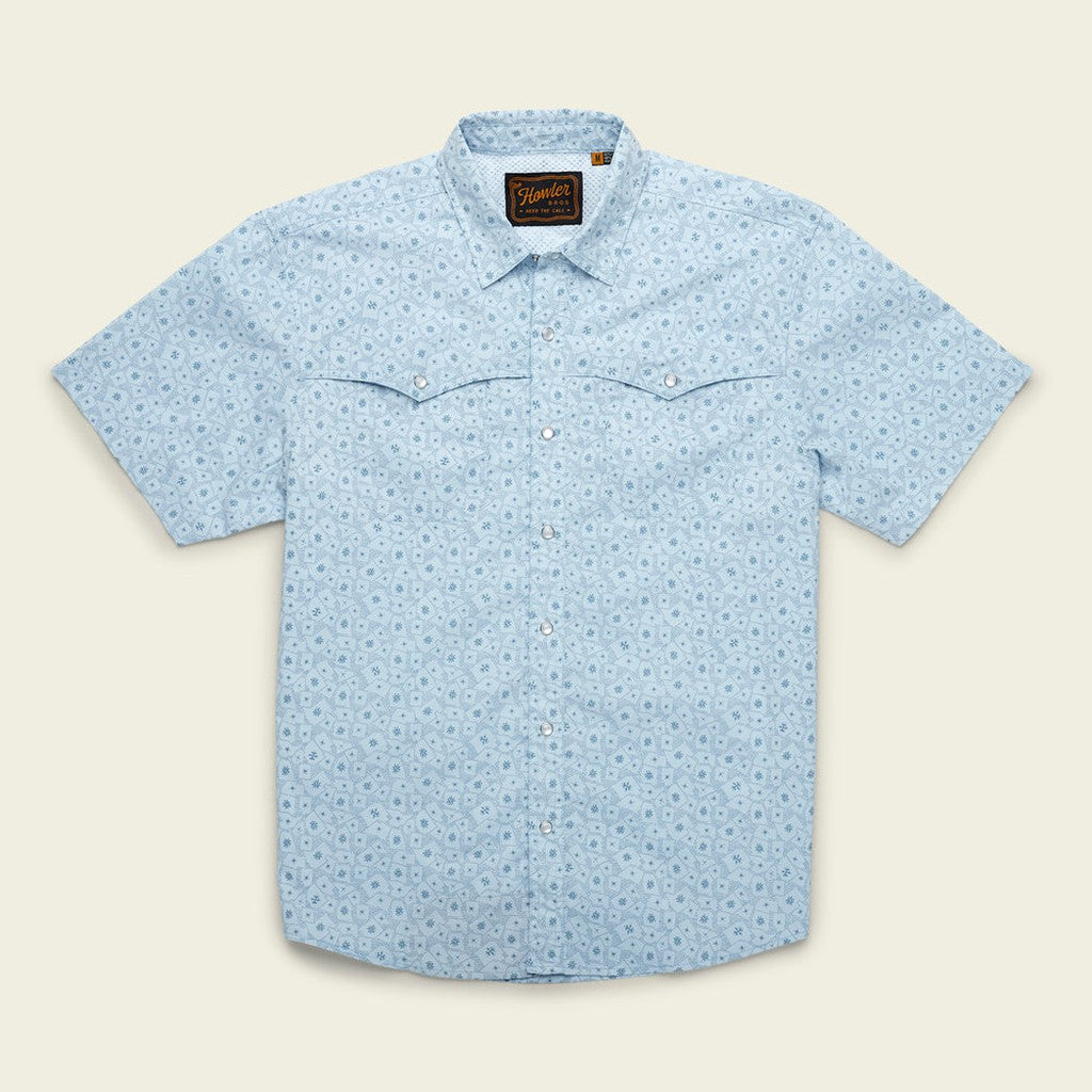 Open Country Tech Shirt - LITTLE AGAVE : SKYLINE BLUE