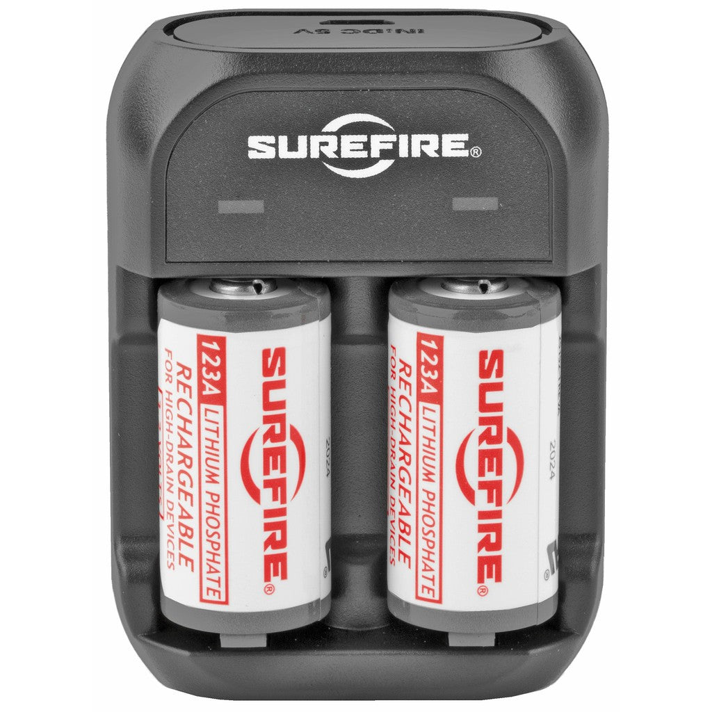2 Rechargeable LFP123 Batteries, Includes Charger