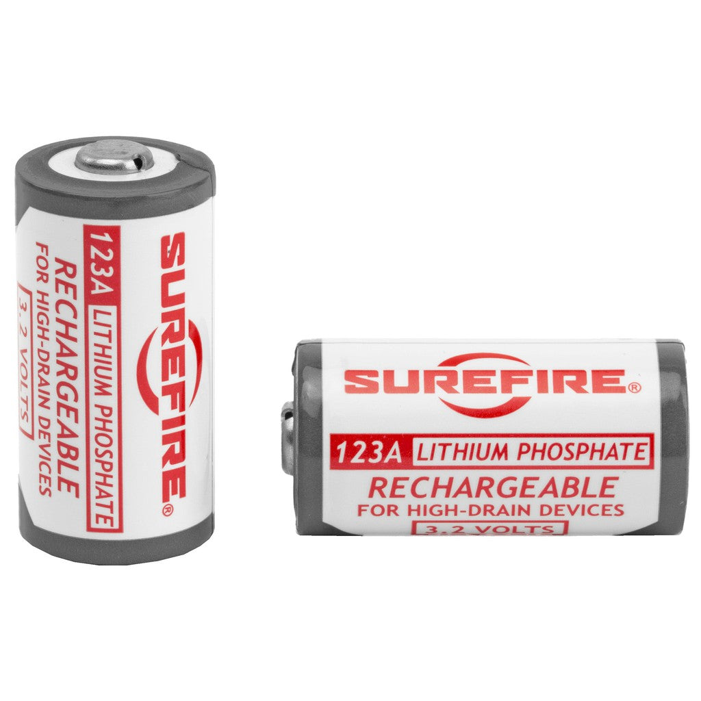 Battery, LFP123 Rechargeable, 2/Pack, White