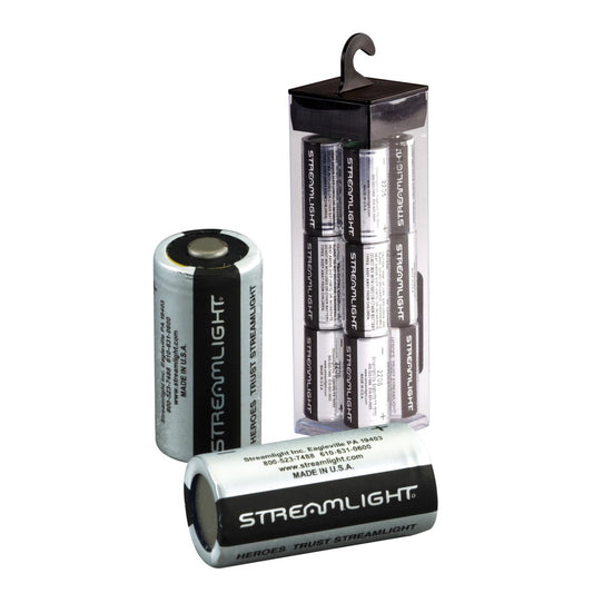 Streamlight, 3V Lithium CR123 Battery, 12 Pack