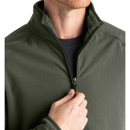 Men's Gridback Fleece Jacket - Dark Olive