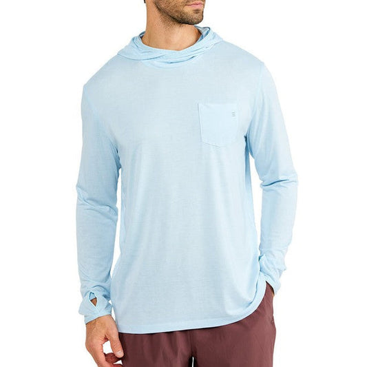 Men's Bamboo Lightweight Hoody - Blue Bird