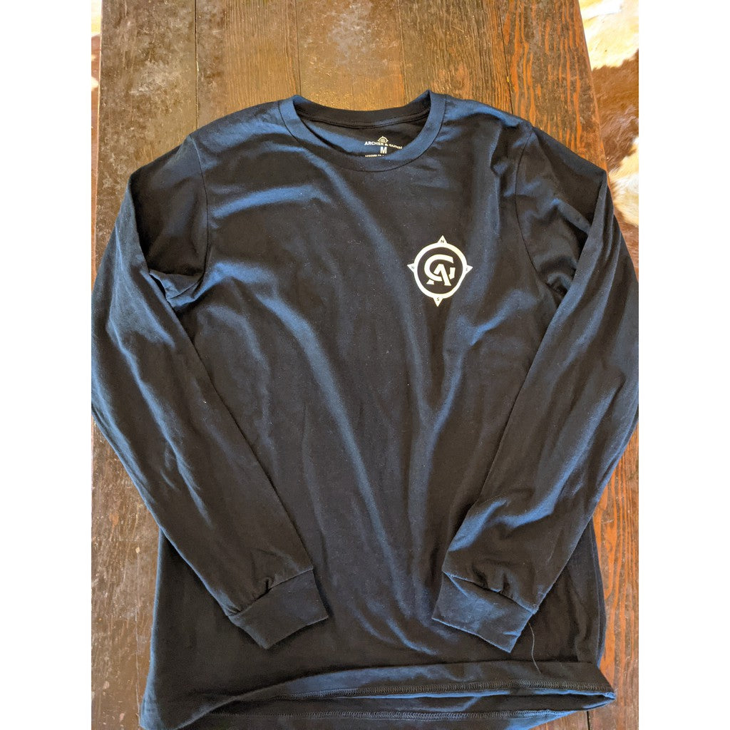 Archer & Gunn  - Chest Logo Store Long Sleeve T - Black