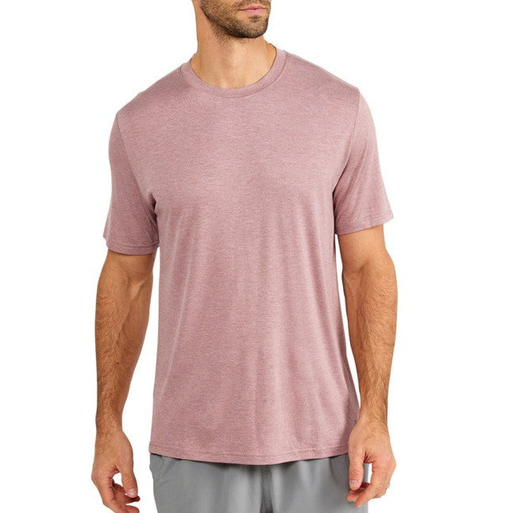 Men's Bamboo Motion Tee - Heather Adobe Red