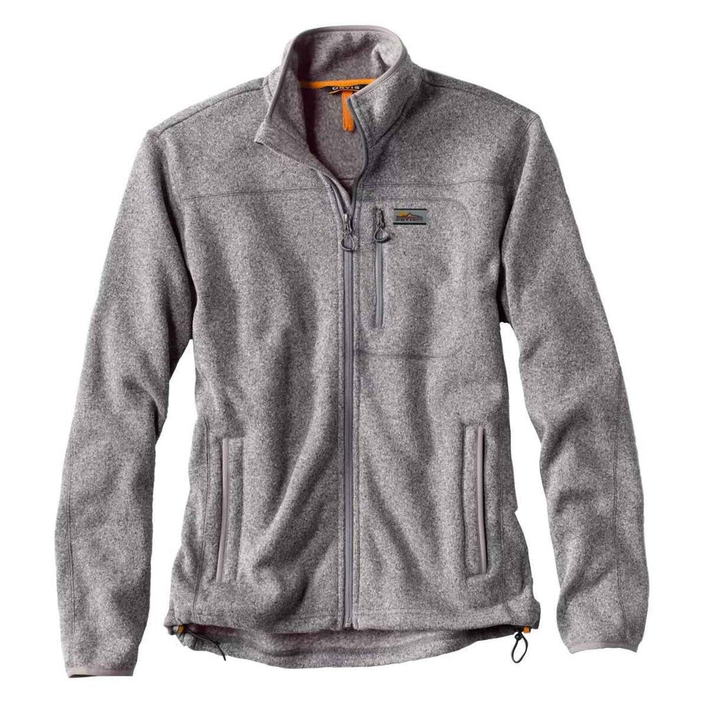 Recycled Sweater Fleece Jacket - Heather Grey