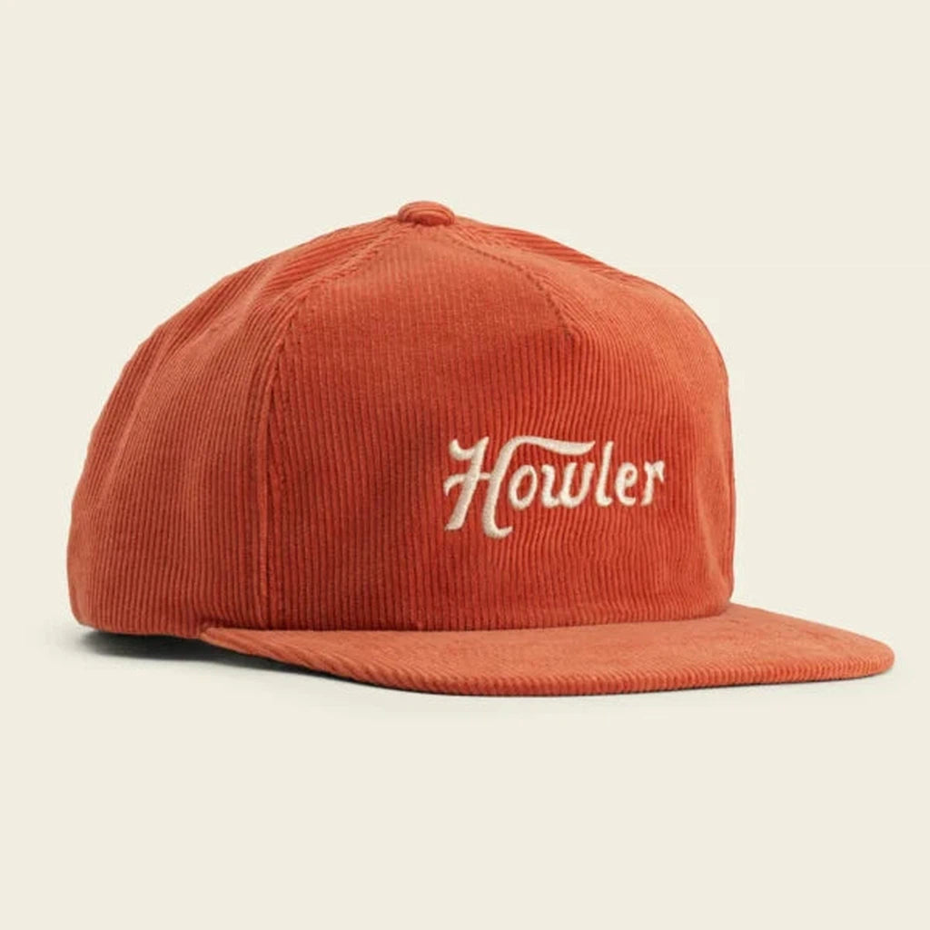Unstructured Snapback Hats - Howler Script : Orange Corduroy