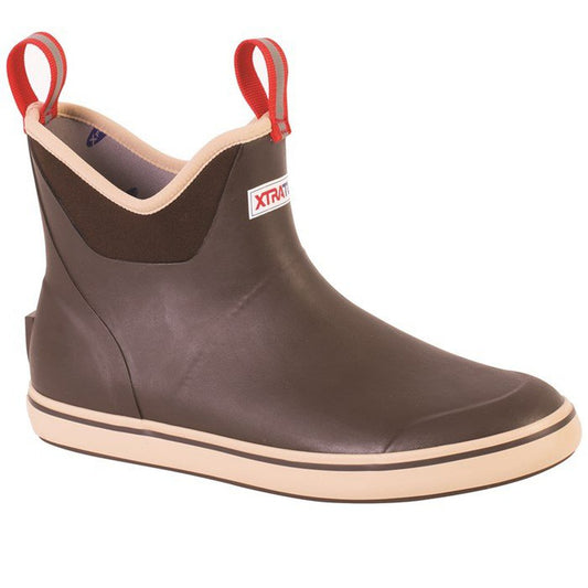 MEN'S 6 IN ANKLE DECK BOOT - BROWN